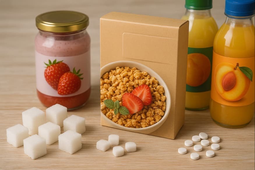 La DGCCRF autorise l’allégation "sans sucres ajoutés" sur les produits avec édulcorants.